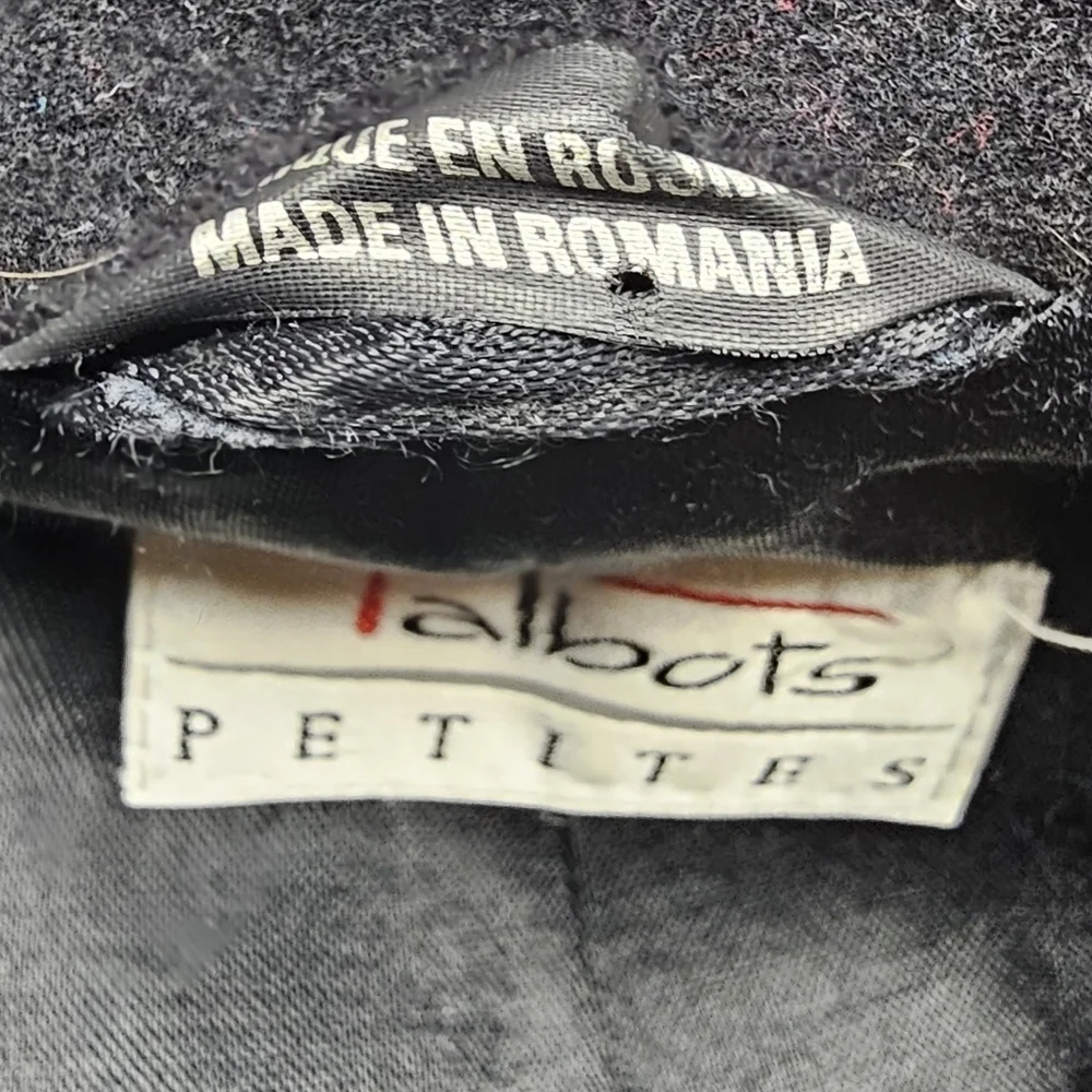 Talbots Petites Wool Cashmere Blend Winter Coat Size Medium - Picture 10 of 15